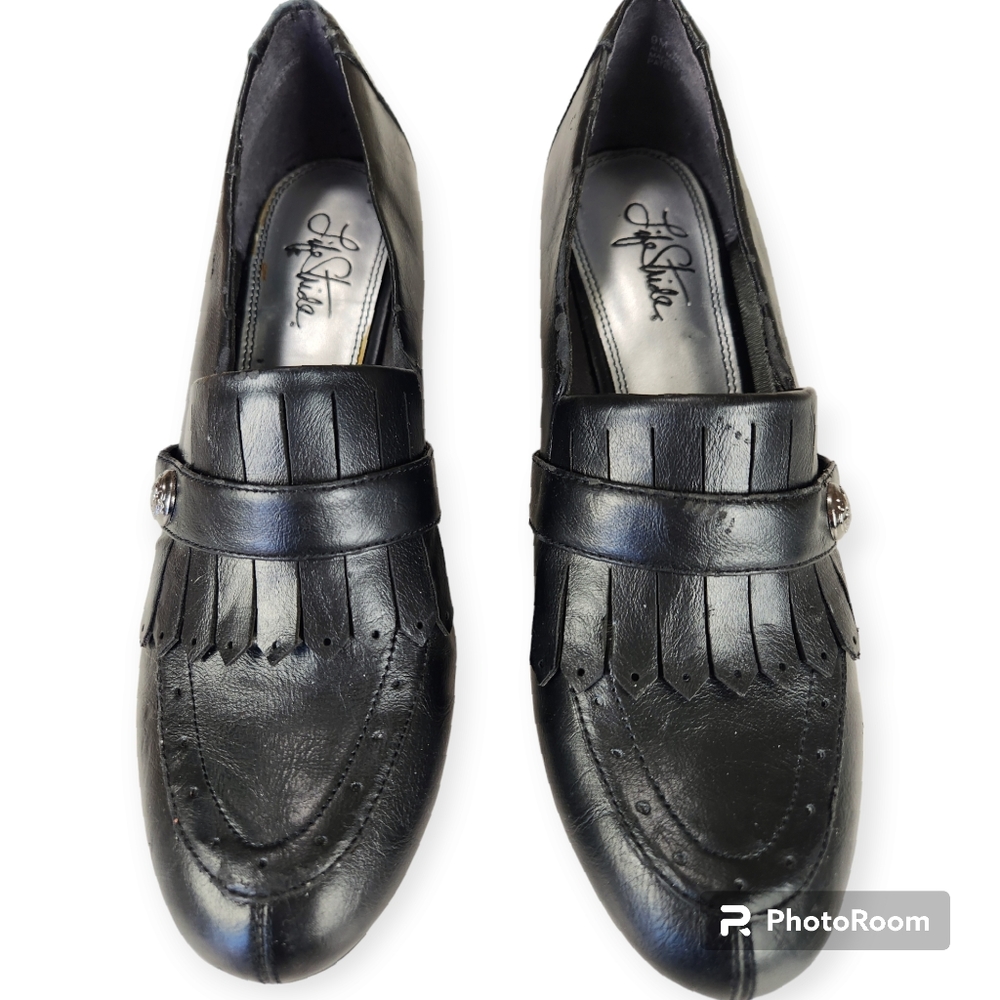 Life Stride Career Office Warson Fringe Heels size 9